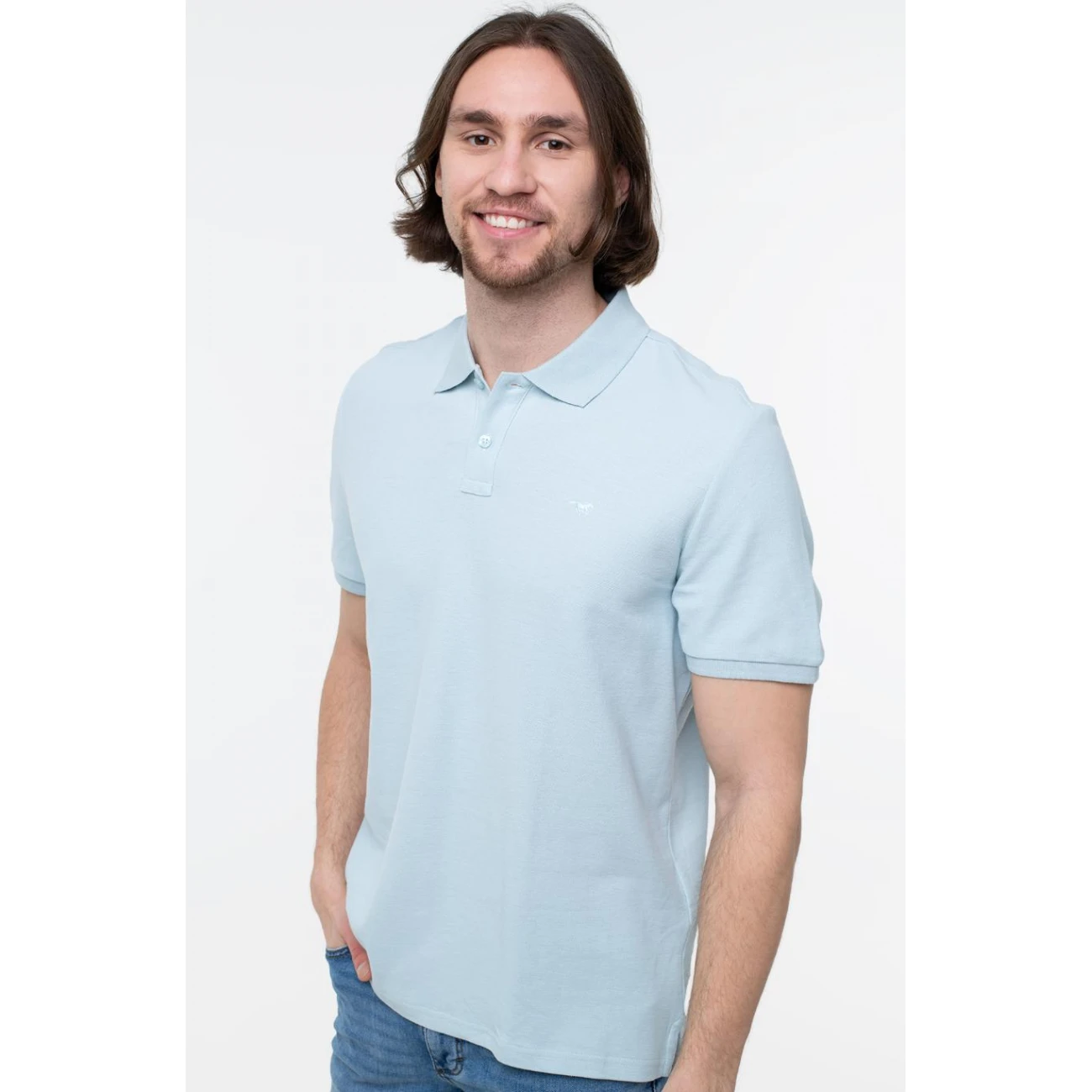 1017408-5041 Mustang galléros póló