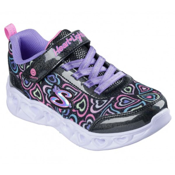 303257l-bkmt Skechers heart lights boogie love