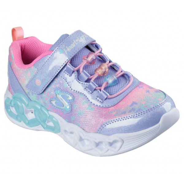 303261l-lvmt Skechers Infinity Heart Lights Heart Jewels