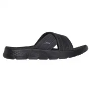 141420-bkgy Skechers walk flex sandal impressed