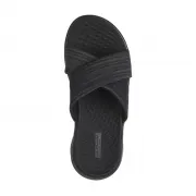 141420-bkgy Skechers walk flex sandal impressed